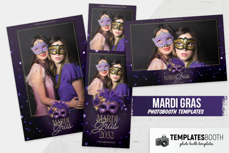 Mardi Gras Photo Booth Template