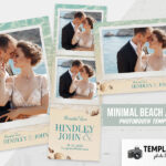 Minimal Beach / Ocean Photo Booth Template