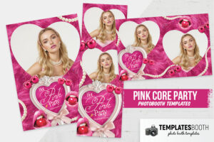 Pink Core Party Photo Booth Template
