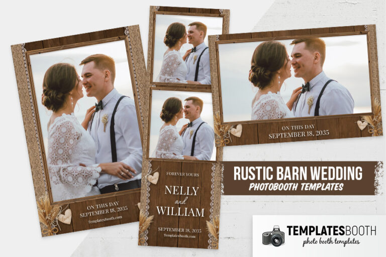 Rustic Barn Wedding Photo Booth Template