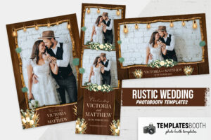 Rustic Wedding Photo Booth Template