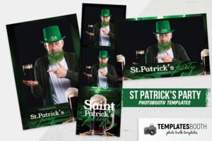St Patrick's Party Photo Booth Template