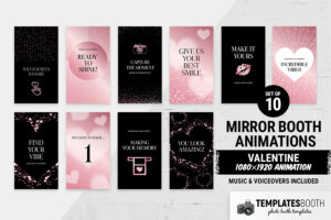 Valentine Mirror Screen Animation in MP4