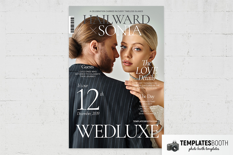 Magazine Photbooth Example Wedding Magazine Photo Booth Template - TemplatesBooth