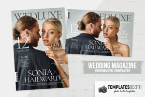 Wedding Magazine Photo Booth Template