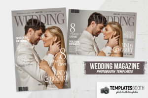 Wedding Magazine Photo Booth Template