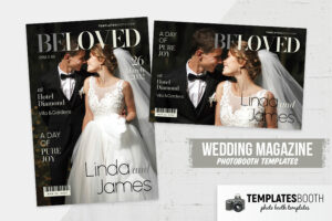 Wedding Magazine Photo Booth Template