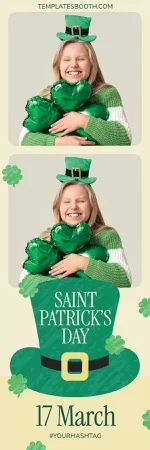 St Patrick's Day Photo Booth Template – 2x6 Photo Strip