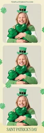St Patrick's Day Photo Booth Template – 2x6 Photo Strip