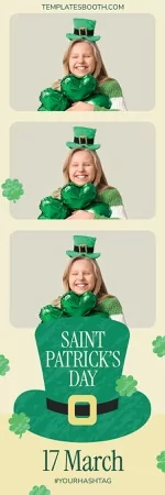 St Patrick's Day Photo Booth Template – 2x6 Photo Strip
