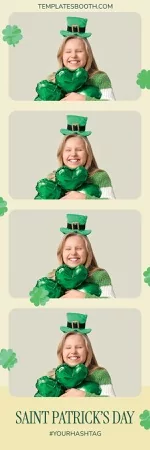 St Patrick's Day Photo Booth Template – 2x6 Photo Strip