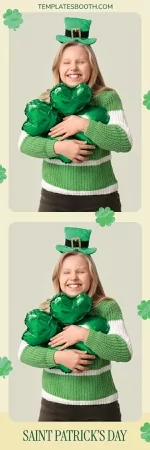 St Patrick's Day Photo Booth Template – 2x6 Photo Strip