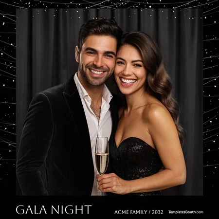 Gala Night Party Photo Booth Template