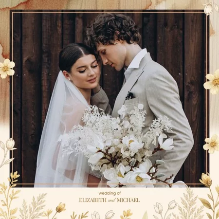 Earthy Boho Wedding Photo Booth Template