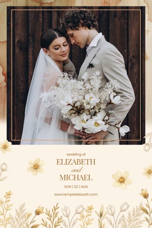 Aperçu Earthy Boho Wedding Photo Booth Template 2