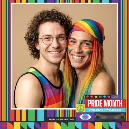 Pride Month Photo Booth Template