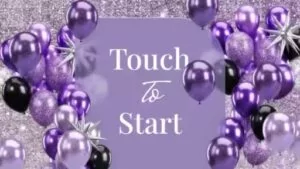 Purple Birthday Photo Booth Template – Mirror Booth Start Screens