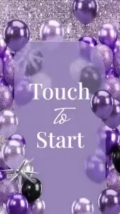 Purple Birthday Photo Booth Template – Mirror Booth Start Screens