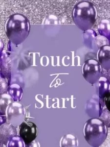 Purple Birthday Photo Booth Template – Welcome Screens