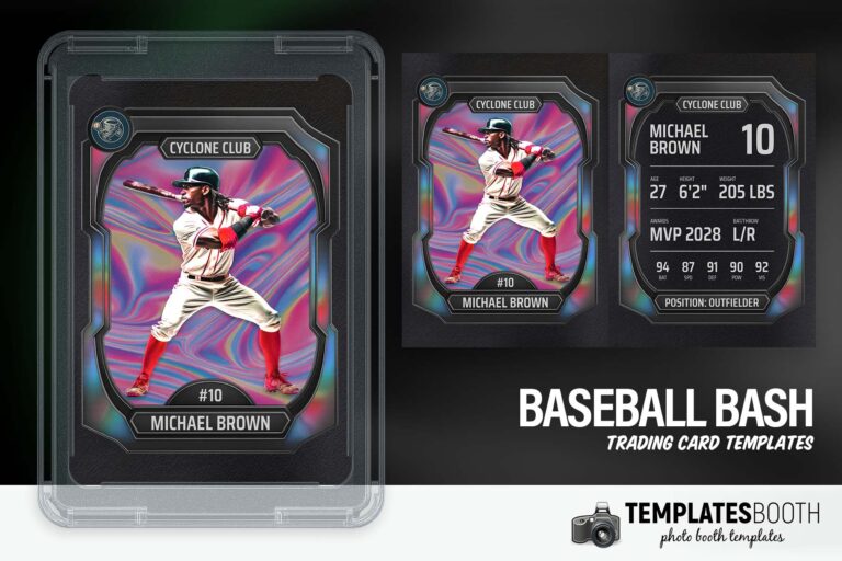 Baseball Bash Trading Card Template