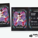 Baseball Bash Trading Card Template Preview