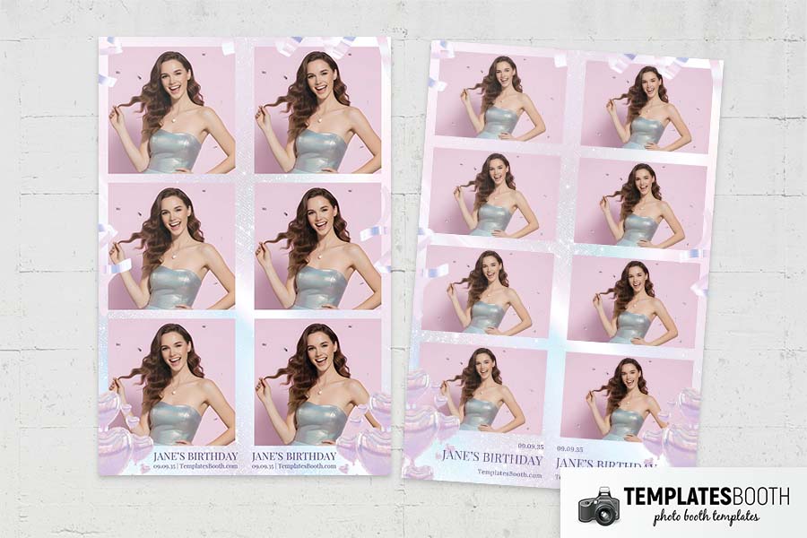Birthday Party Photo Booth Template Preview