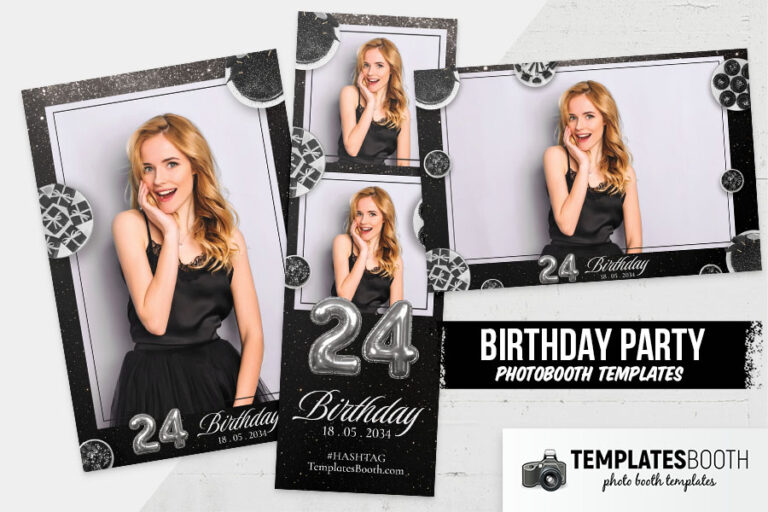 Birthday Party Photo Booth Template