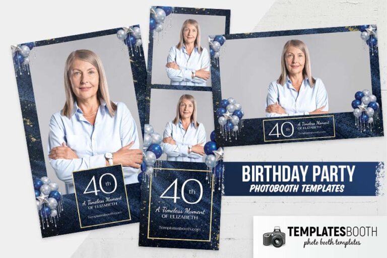 Birthday Party Photo Booth Template