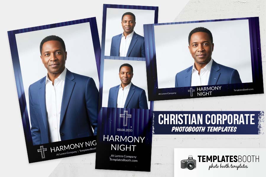 Christian Corporate Photo Booth Template Preview