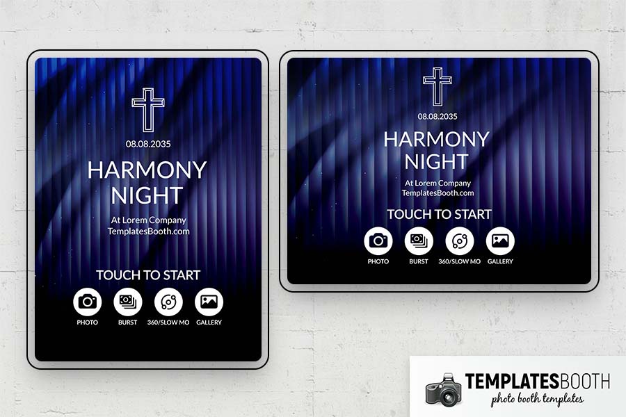 Christian Corporate Photo Booth Template Preview