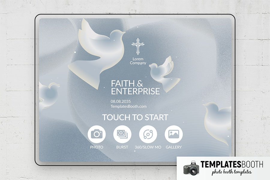 Christian Corporate Photobooth Template Preview