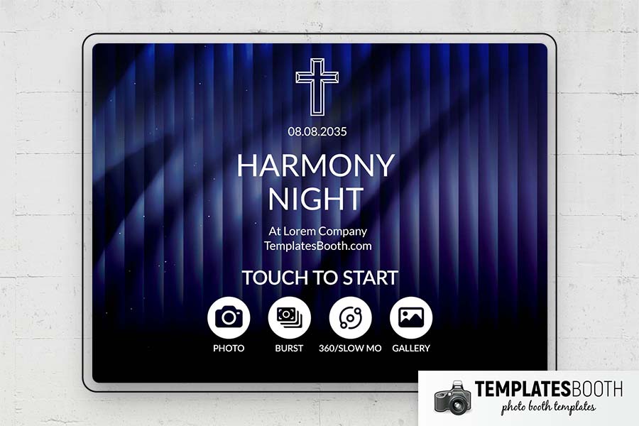 Christian Corporate Photo Booth Template Preview