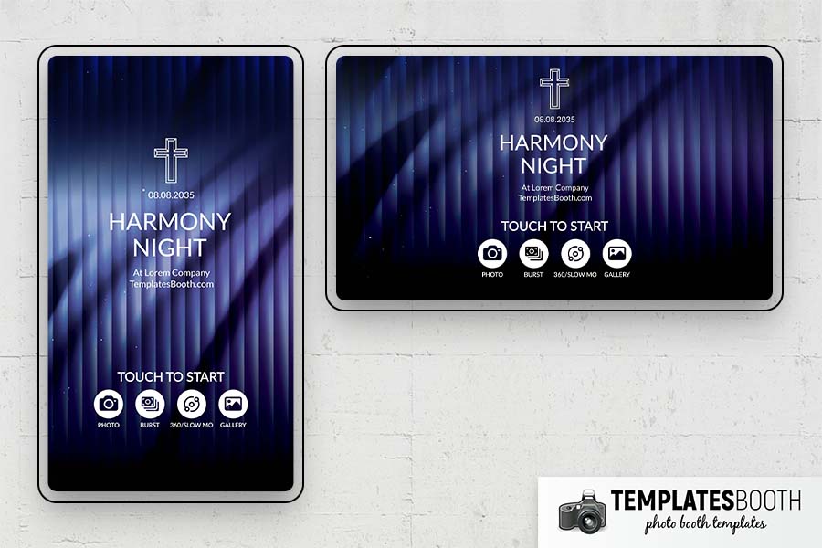 Christian Corporate Photo Booth Template Preview