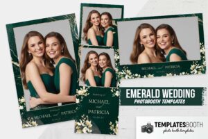 Emerald Wedding Photo Booth Template