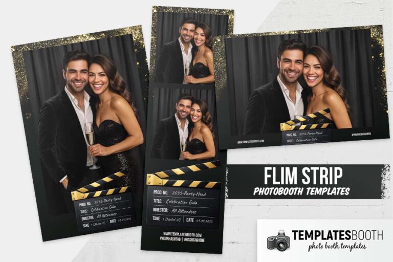 Film Strip Photo Booth Template
