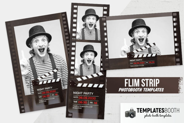 Film Strip Photo Booth Template