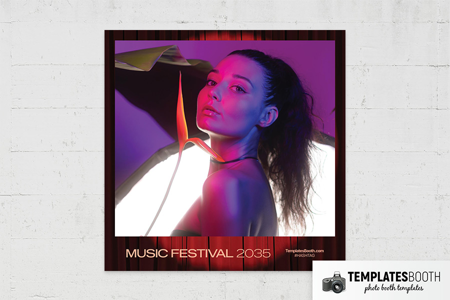 Music Festival Photo Booth Template Preview