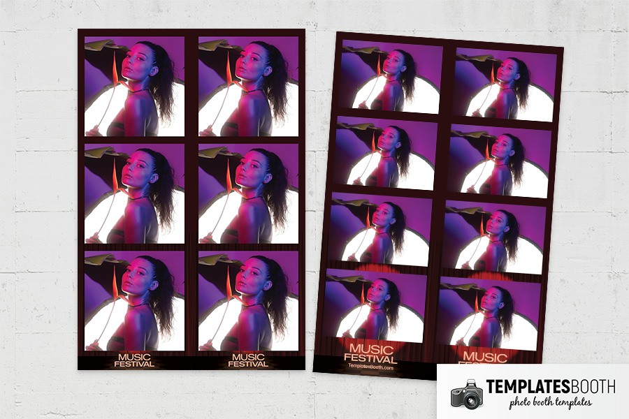 Music Festival Photo Booth Template Preview
