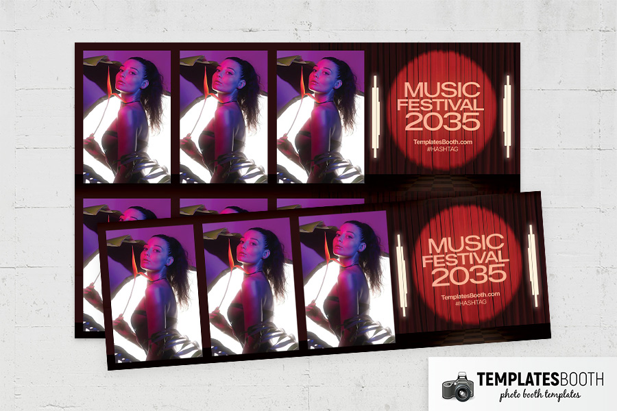 Music Festival Photo Booth Template Preview