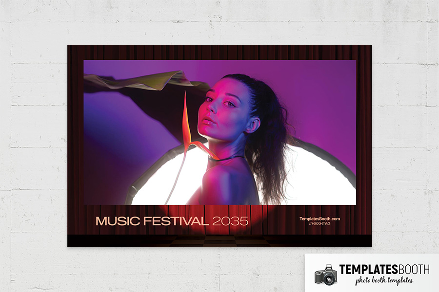 Music Festival Photo Booth Template Preview