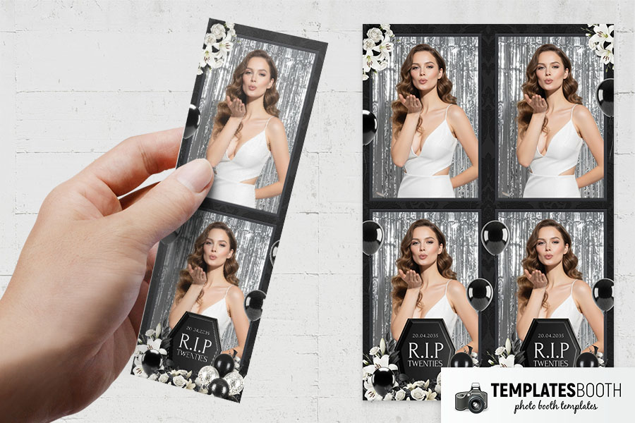 RIP Twenties Photo Booth Template Preview