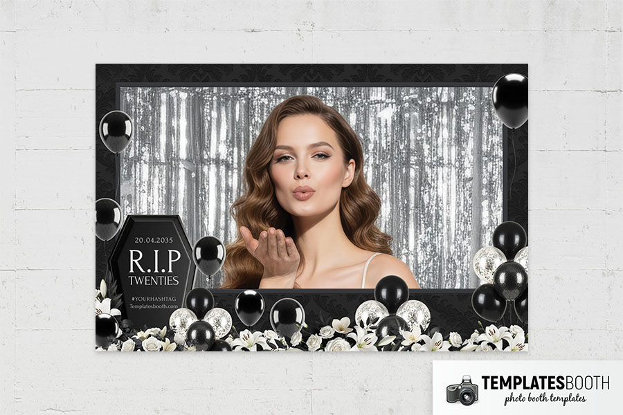RIP Twenties Photo Booth Template Preview