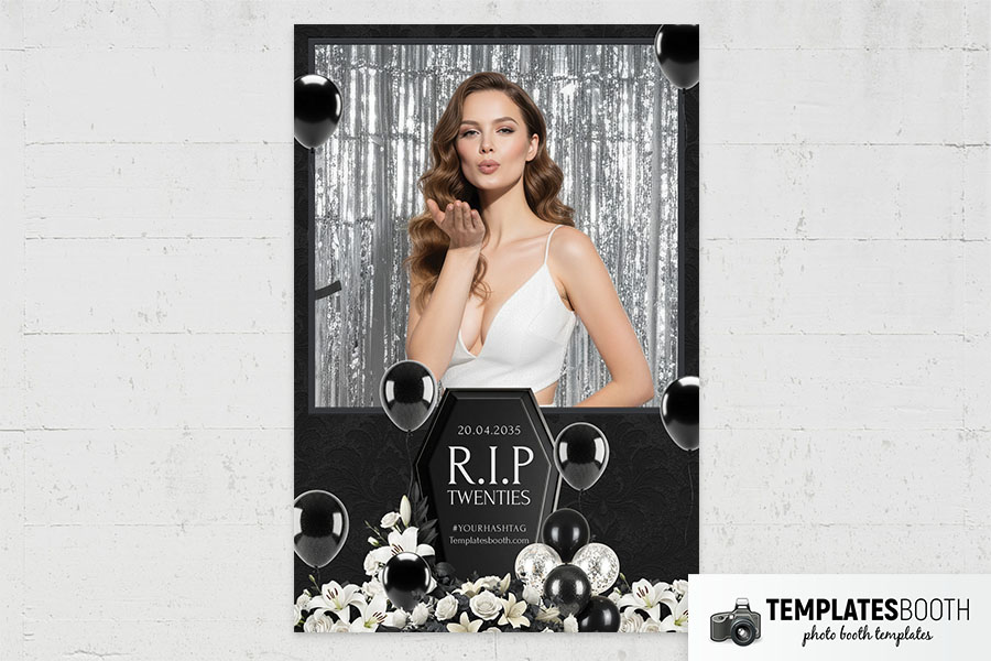 RIP Twenties Photo Booth Template Preview