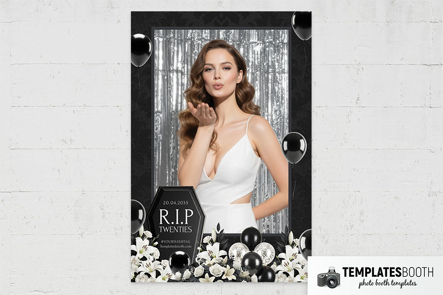 RIP Twenties Photo Booth Template Preview