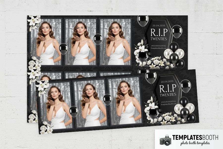 RIP Twenties Photo Booth Template Preview