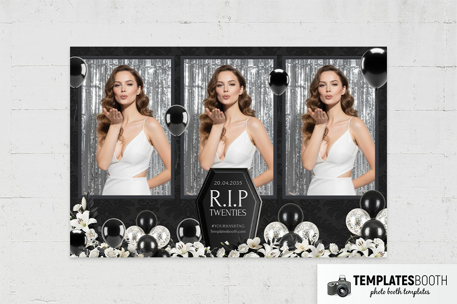 RIP Twenties Photo Booth Template Preview