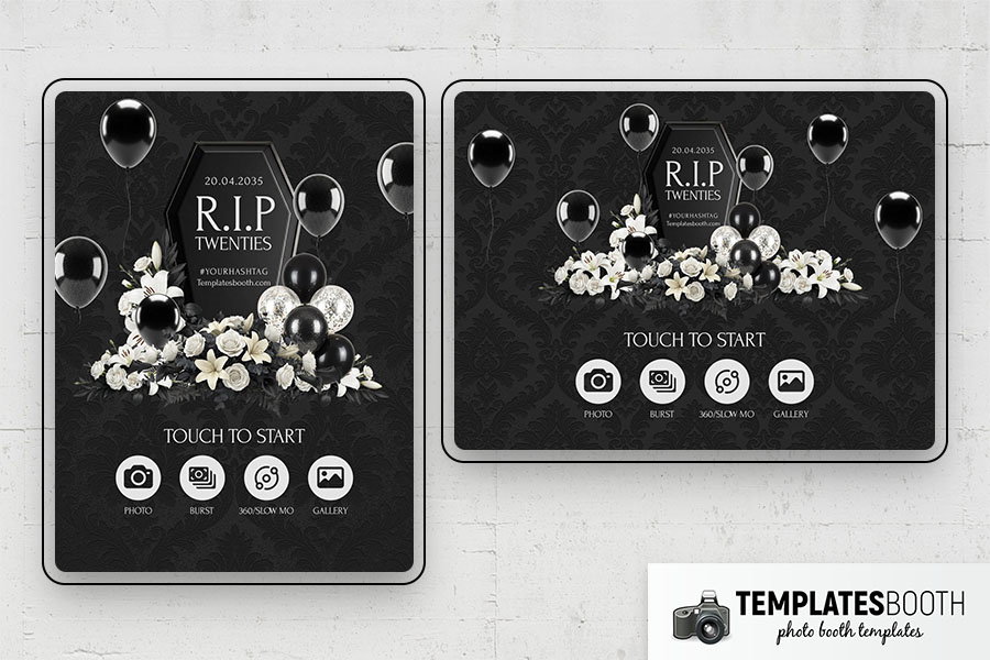 RIP Twenties Photo Booth Template Preview