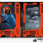 Sport Player Trading Card Templates Preview