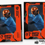 Sport Player Trading Card Templates Preview