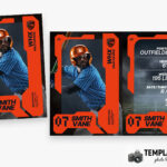 Sport Player Trading Card Templates Preview